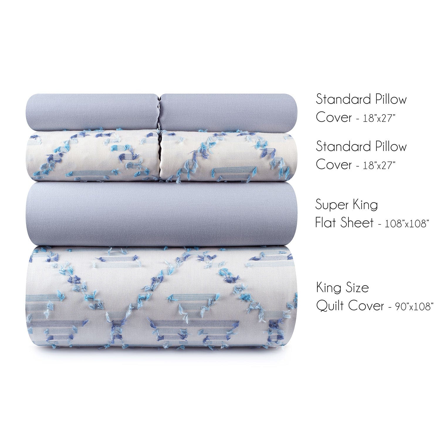 Salt And Pepper | Cotton Bedding Set - Image 6