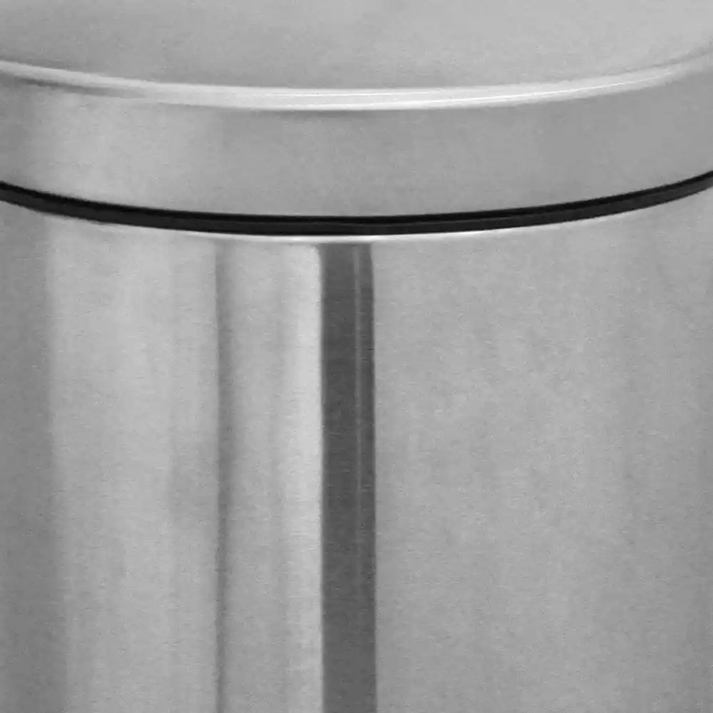 Stainless Steel 5 Litre - Silver Soft Close Pedal Dustbin Matte Finish With Plastic Bucket Inside - Image 4
