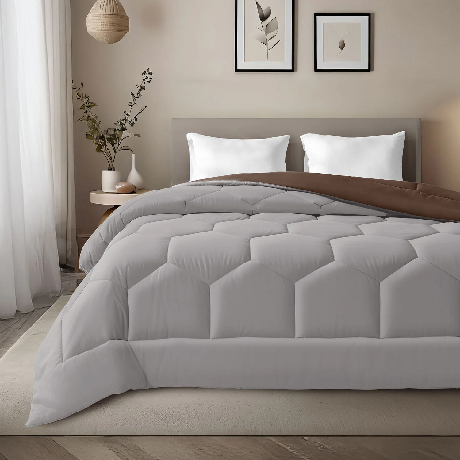 Vibgyor Microfiber Reversible Winter Quilt - 500 GSM - Image 15