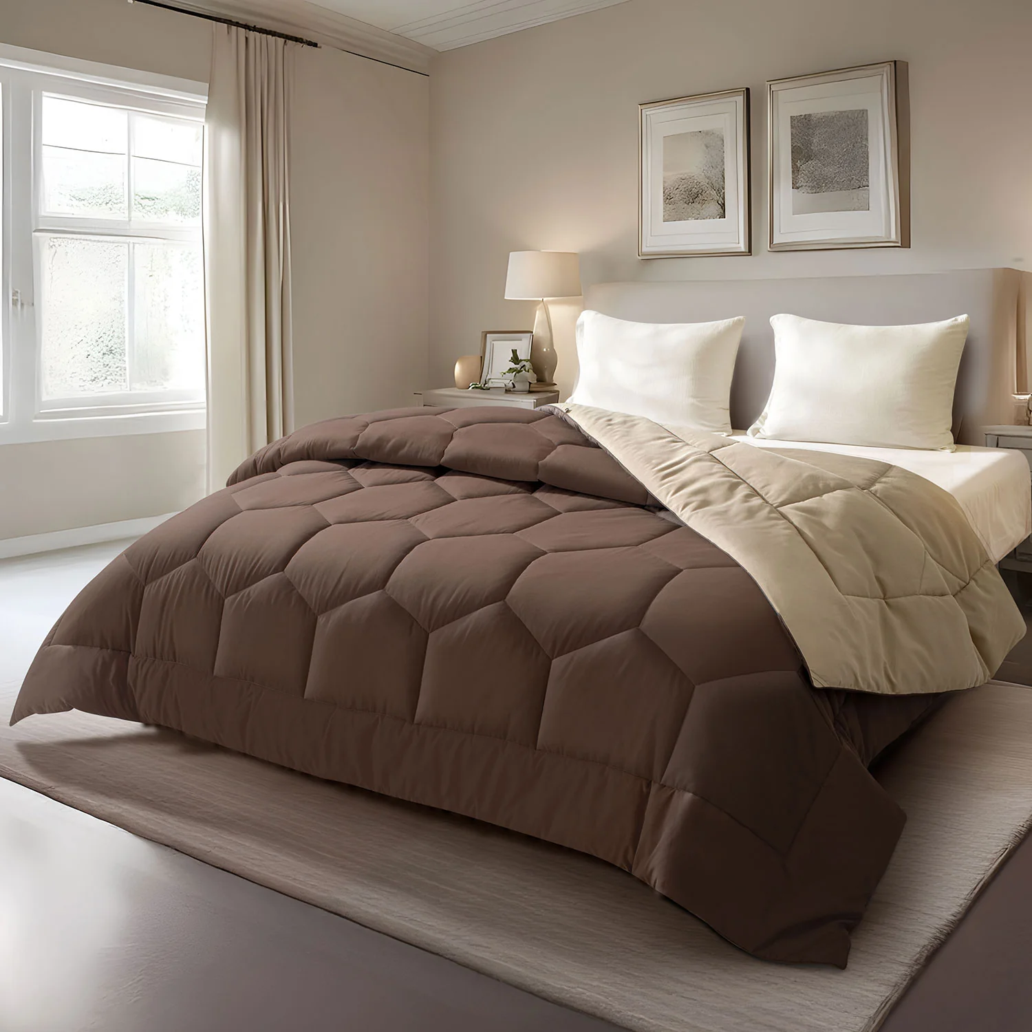 Vibgyor Microfiber Reversible Winter Quilt - 500 GSM - Image 17