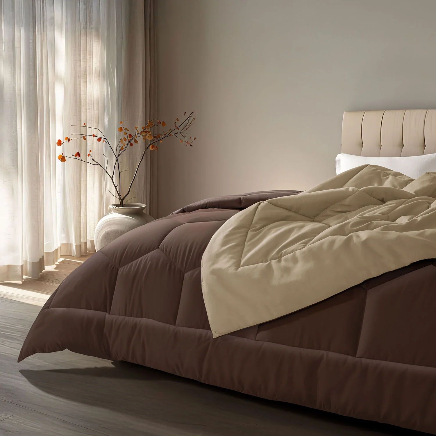 Vibgyor Microfiber Reversible Winter Quilt - 500 GSM - Image 18