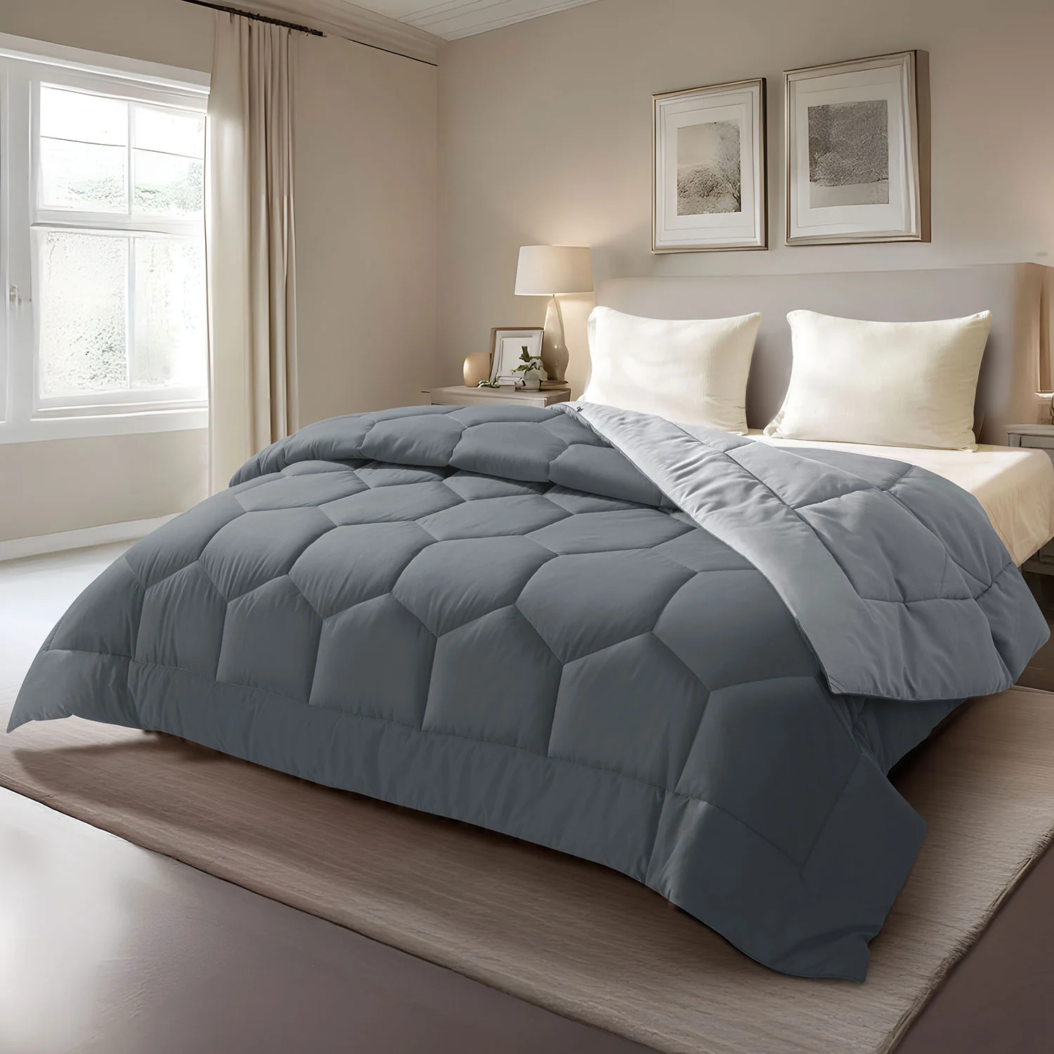 Vibgyor Microfiber Reversible Winter Quilt - 500 GSM - Image 21