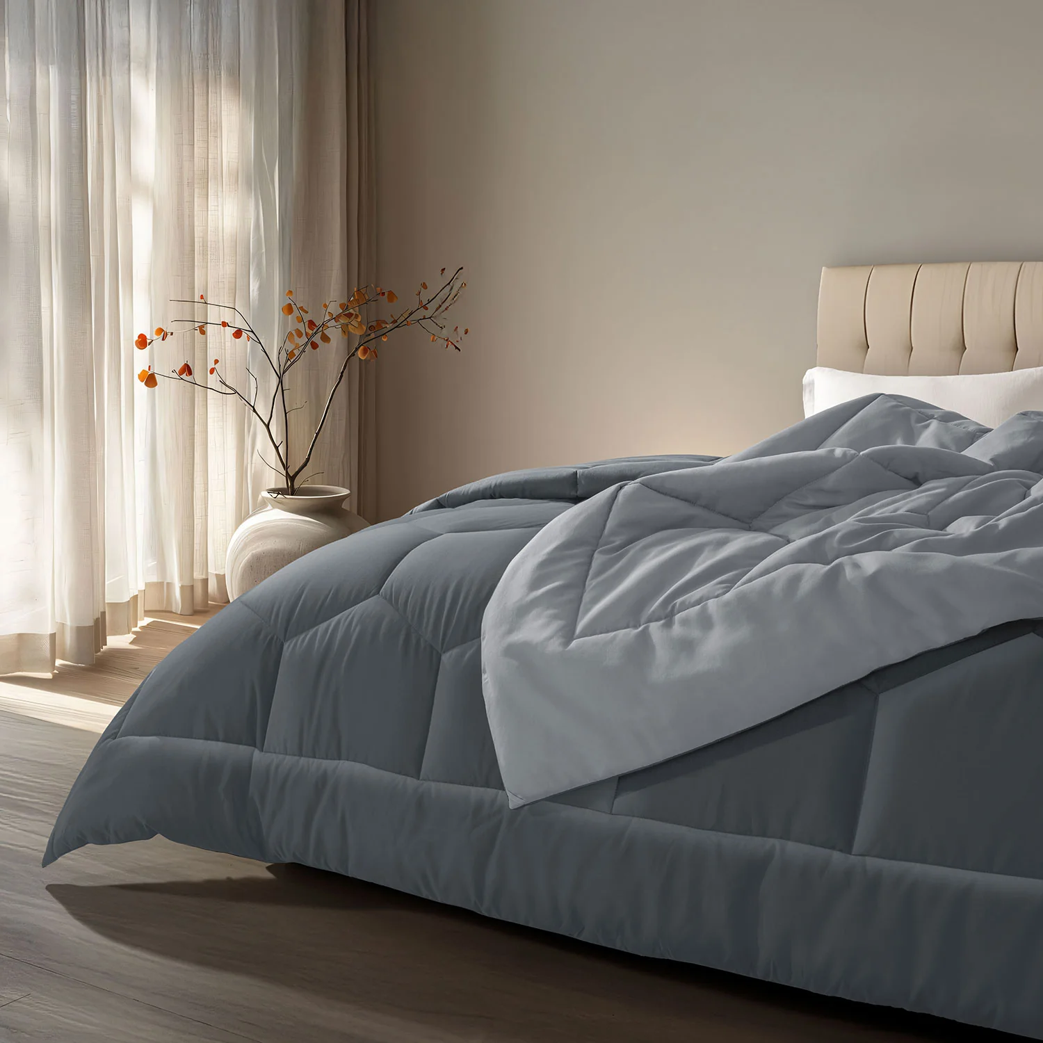 Vibgyor Microfiber Reversible Winter Quilt - 500 GSM - Image 22