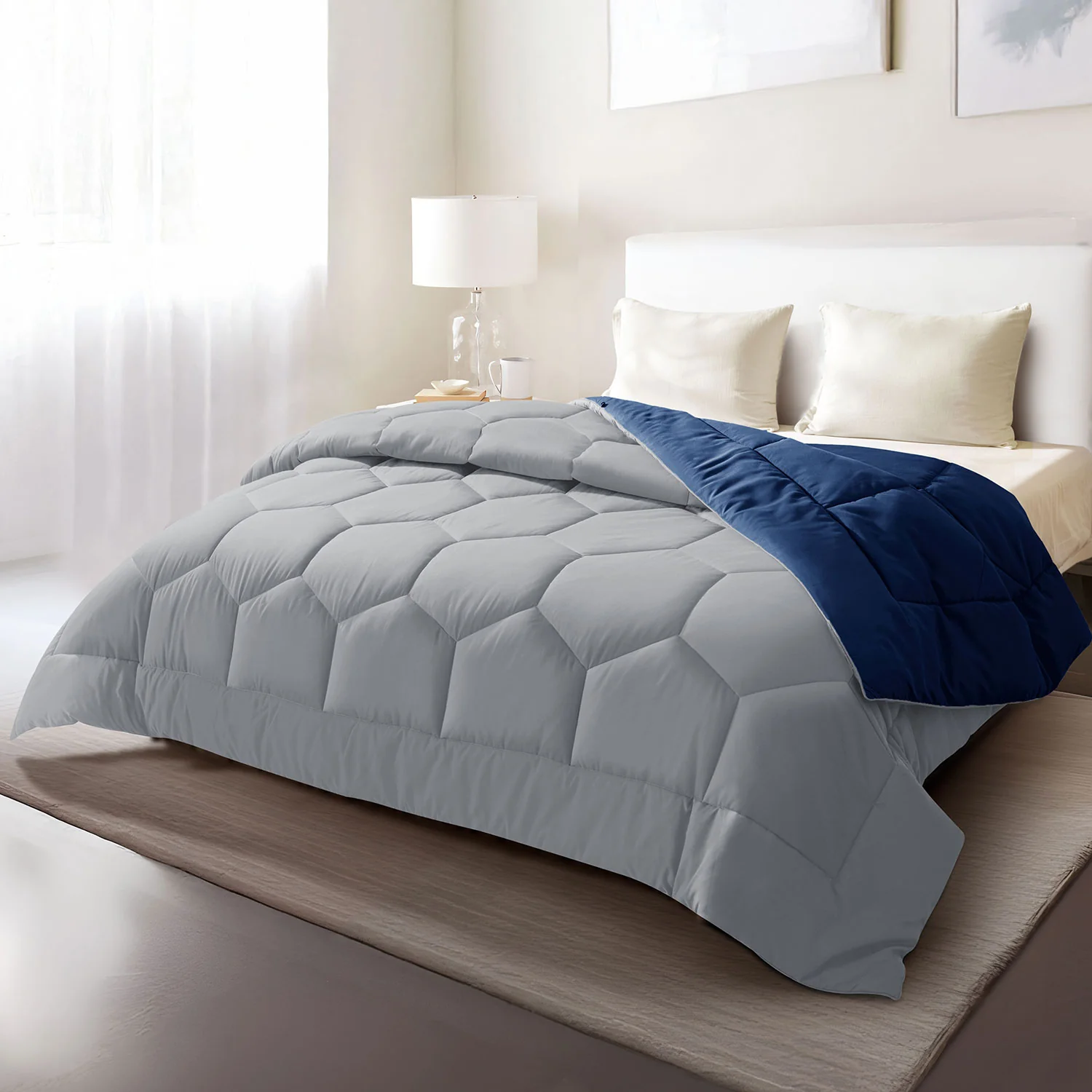 Vibgyor Microfiber Reversible Winter Quilt - 500 GSM - Image 25