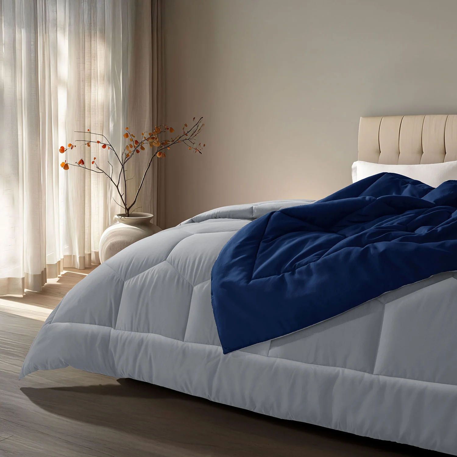 Vibgyor Microfiber Reversible Winter Quilt - 500 GSM - Image 26