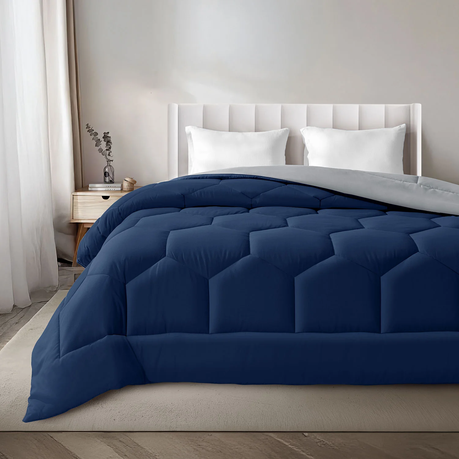 Vibgyor Microfiber Reversible Winter Quilt - 500 GSM - Image 27