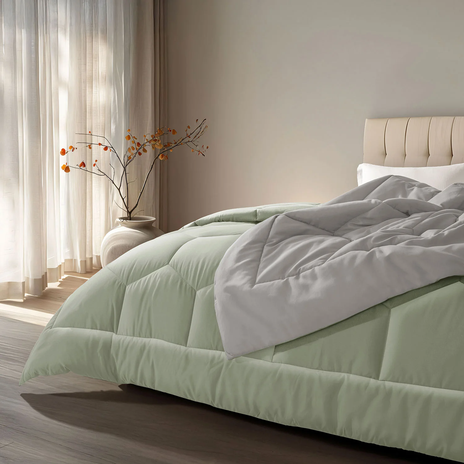 Vibgyor Microfiber Reversible Winter Quilt - 500 GSM - Image 30