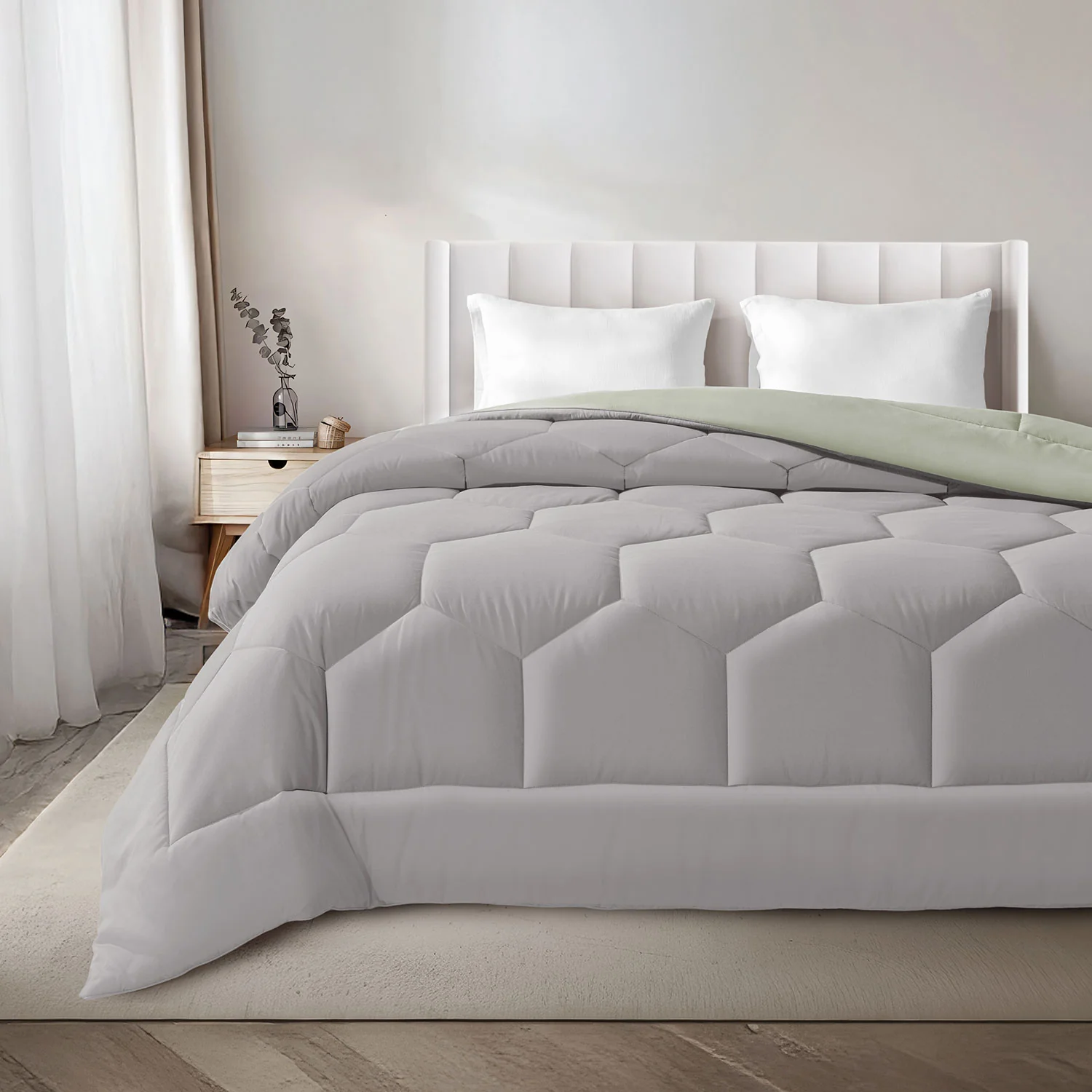 Vibgyor Microfiber Reversible Winter Quilt - 500 GSM - Image 31