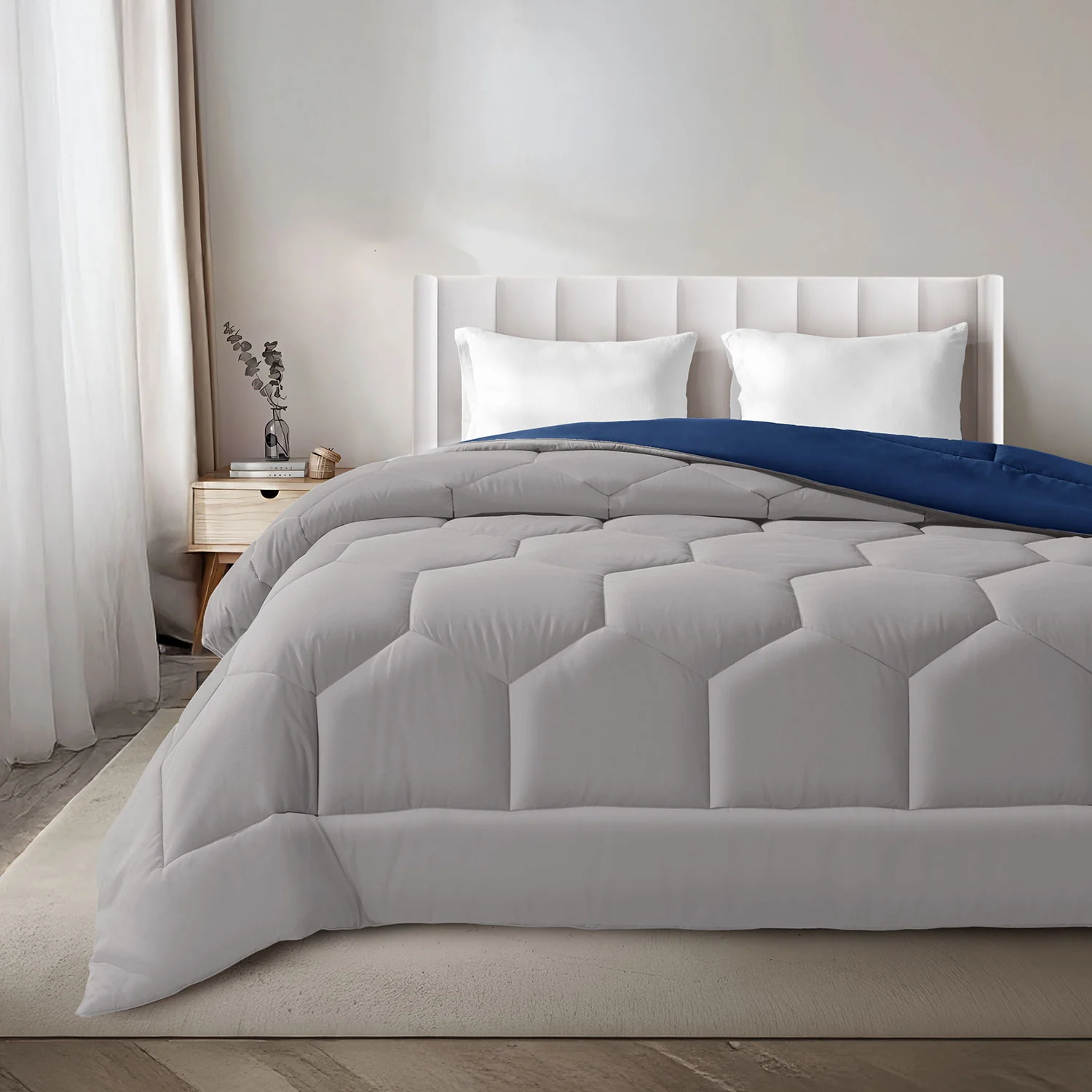 Vibgyor Microfiber Reversible Winter Quilt - 500 GSM - Image 33