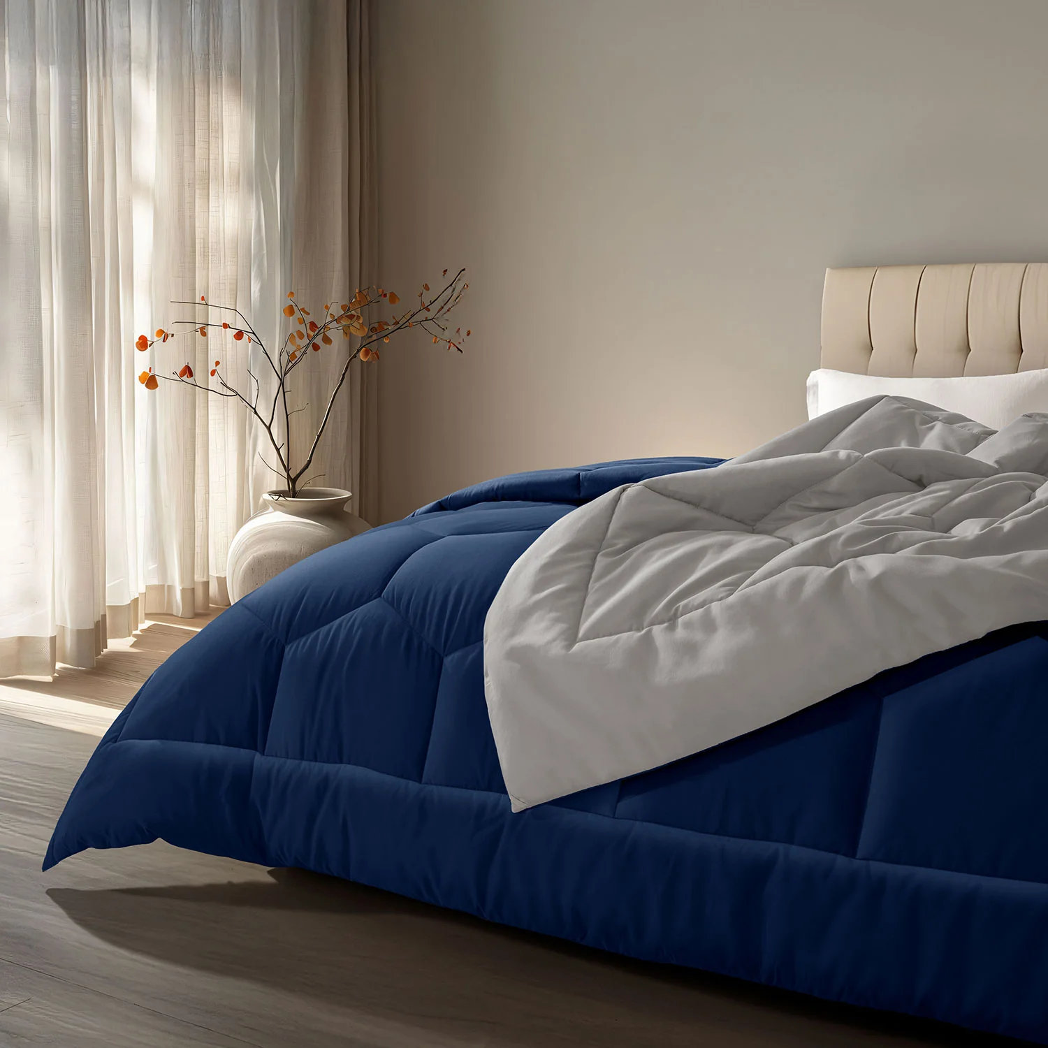 Vibgyor Microfiber Reversible Winter Quilt - 500 GSM - Image 34