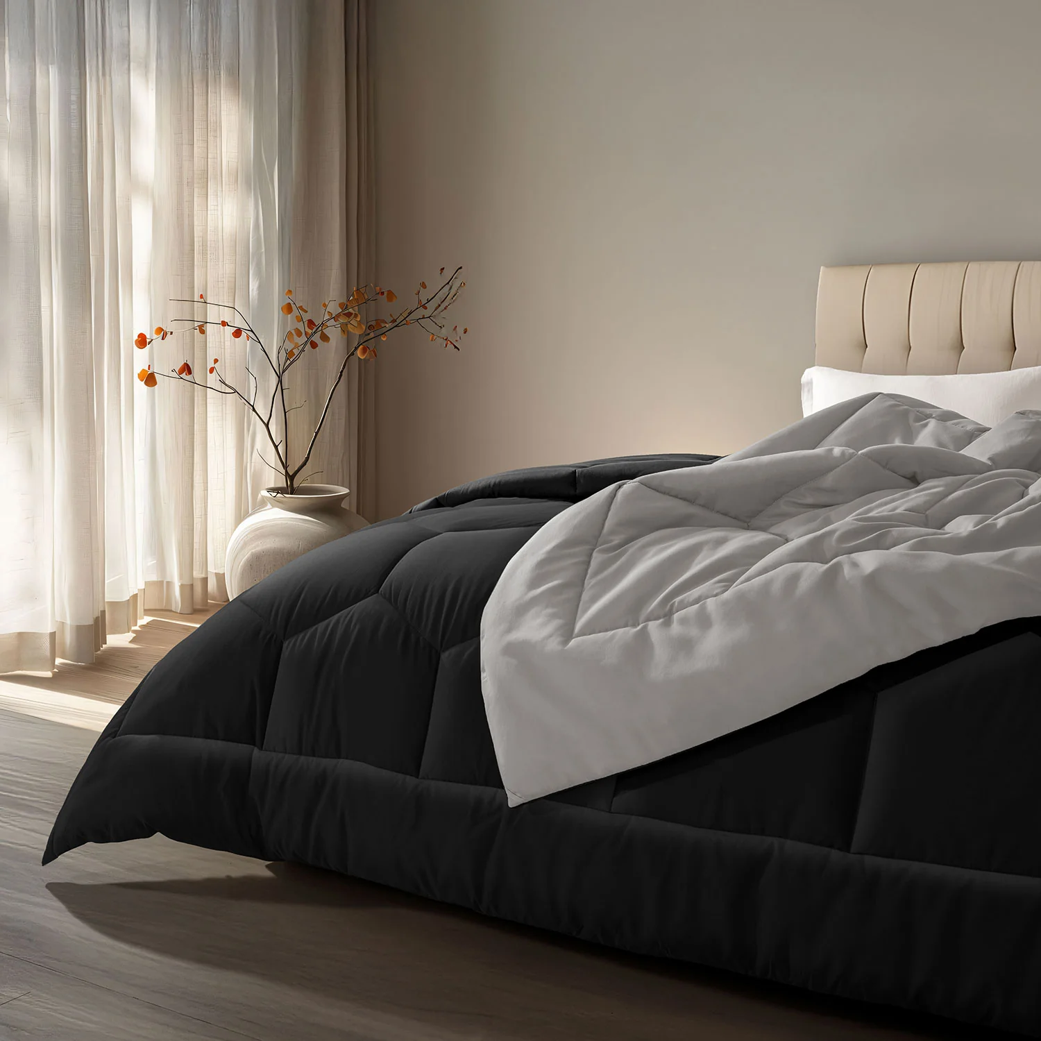 Vibgyor Microfiber Reversible Winter Quilt - 500 GSM - Image 6