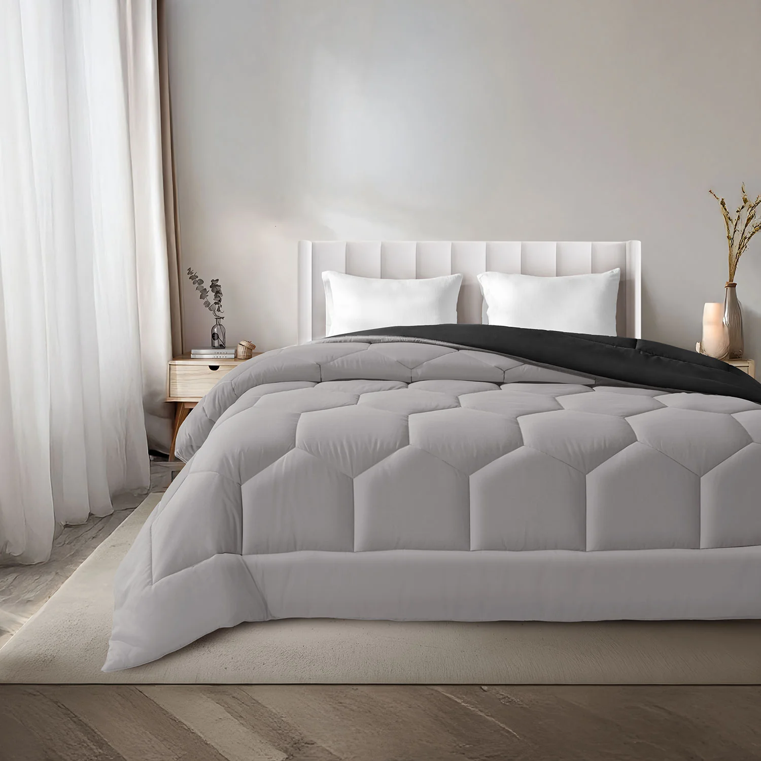 Vibgyor Microfiber Reversible Winter Quilt - 500 GSM - Image 7