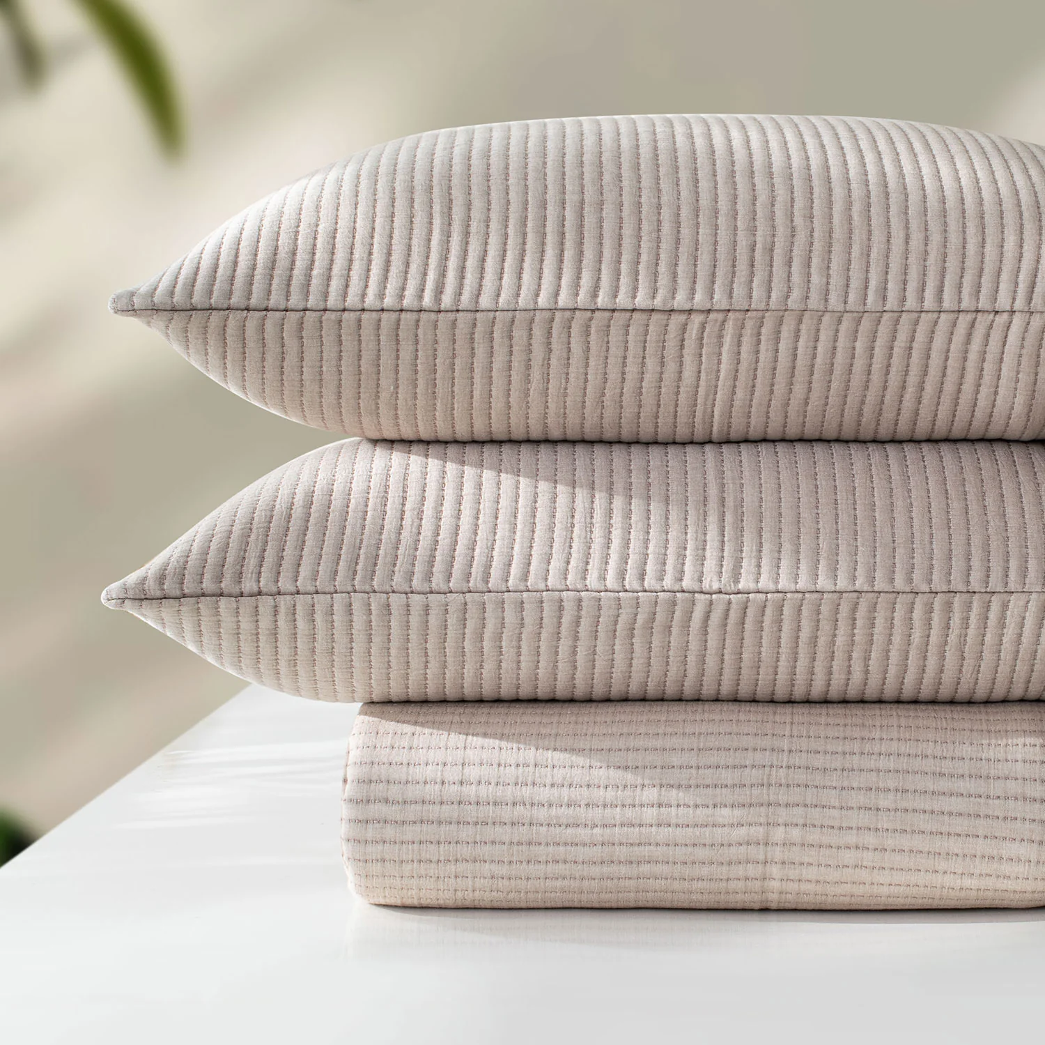 Linen Cotton Quilted Bed Spread Set – Lightweight All-Season Comfort - Image 21