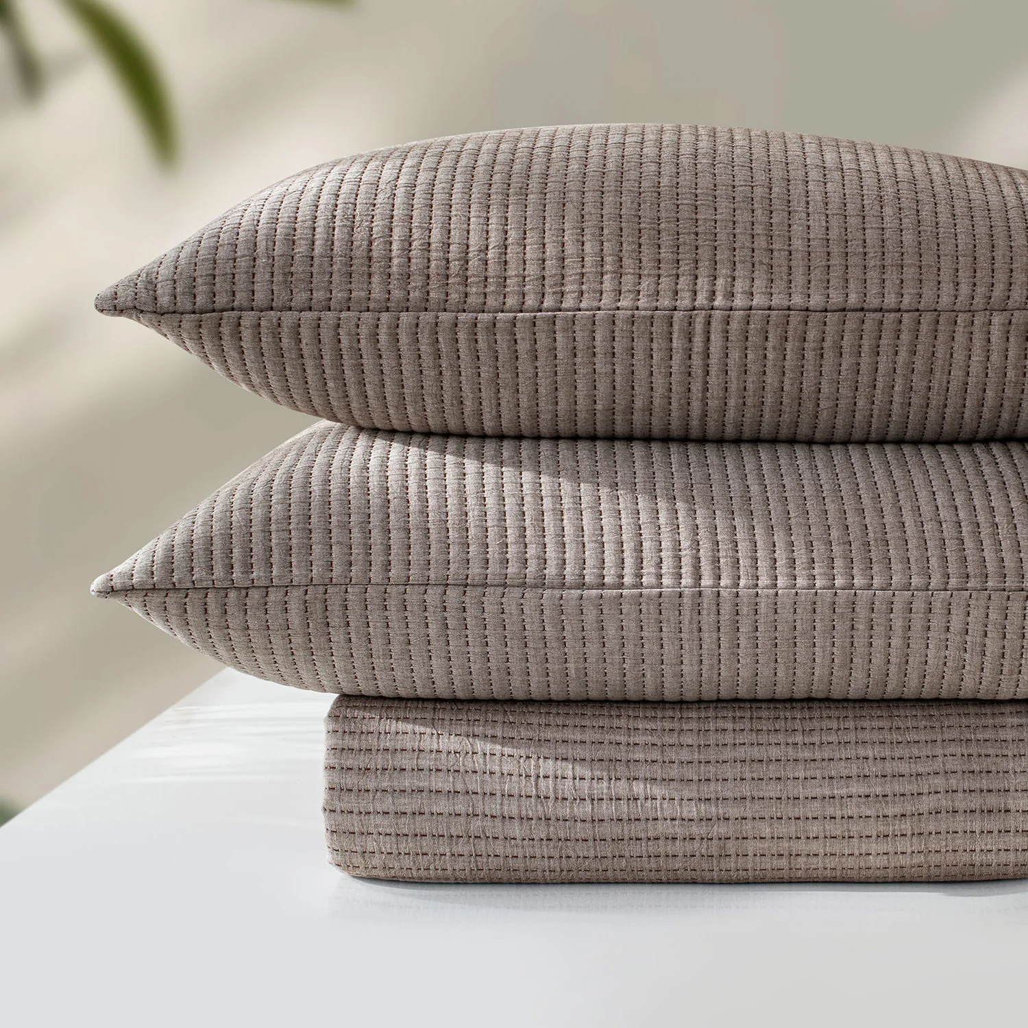 Linen Cotton Quilted Bed Spread Set – Lightweight All-Season Comfort - Image 24